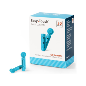 EasyTouch Twist Lancets - 30 G, (100 per Box)
