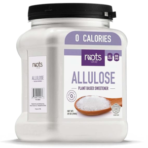Roots Circle Allulose Plant Based Sweetener - Zero Calorie Sugar Alternative for Baking & Beverages - All-Natural - Kosher, Non-GMO, Gluten-Free (25 ounces)