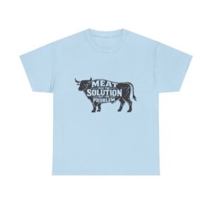 Meat: Solution to the Problem Tee — Funny Cow Graphic T-Shirt