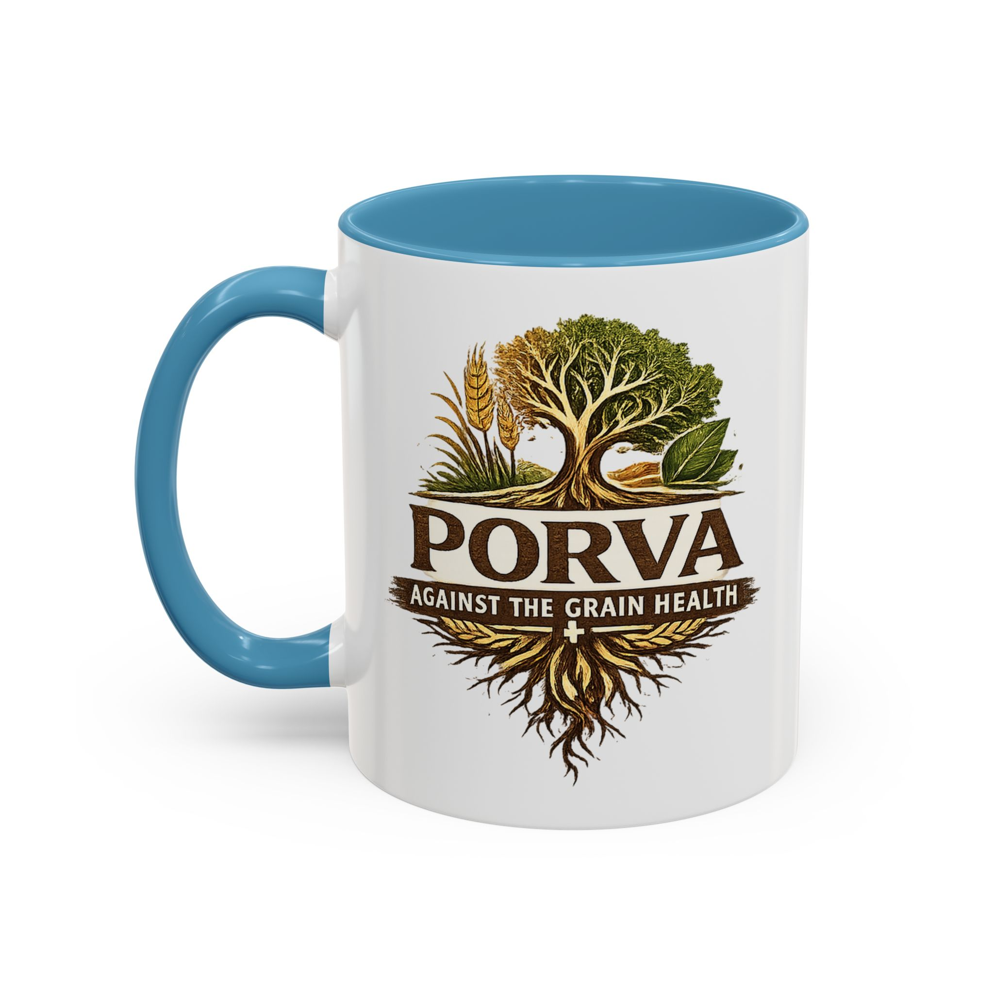 Copy of Porva Coffee Mug — "Against the Grain Health" Accent Ceramic Mug (11/15 oz) - Image 43