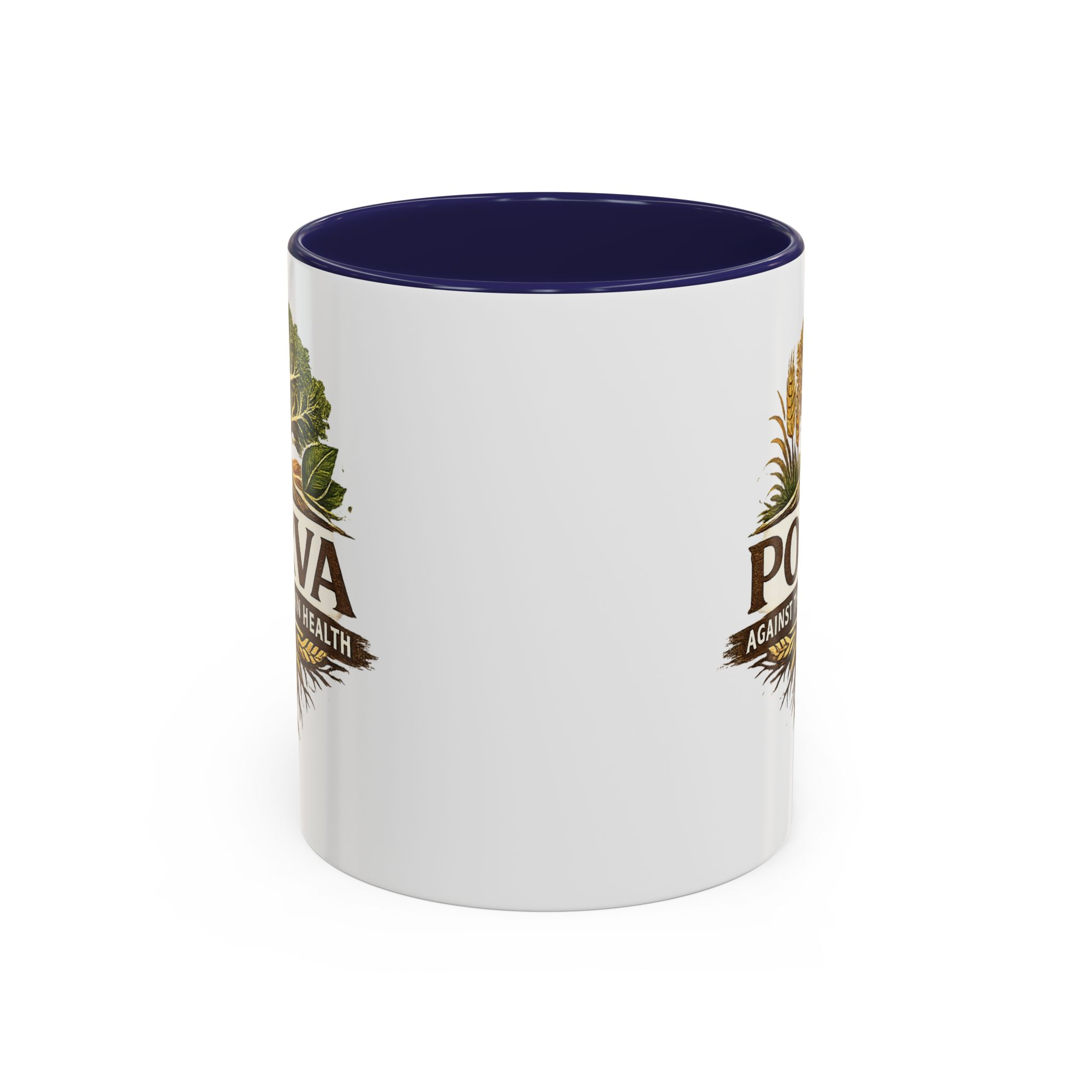 Copy of Porva Coffee Mug — "Against the Grain Health" Accent Ceramic Mug (11/15 oz) - Image 6