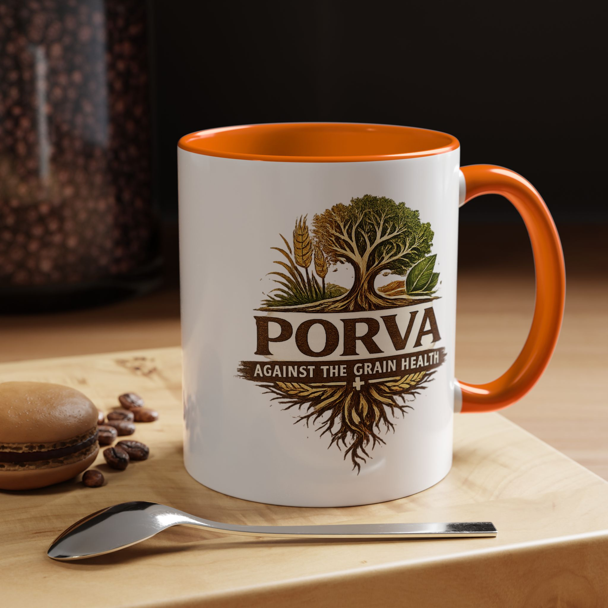Copy of Porva Coffee Mug — "Against the Grain Health" Accent Ceramic Mug (11/15 oz) - Image 55