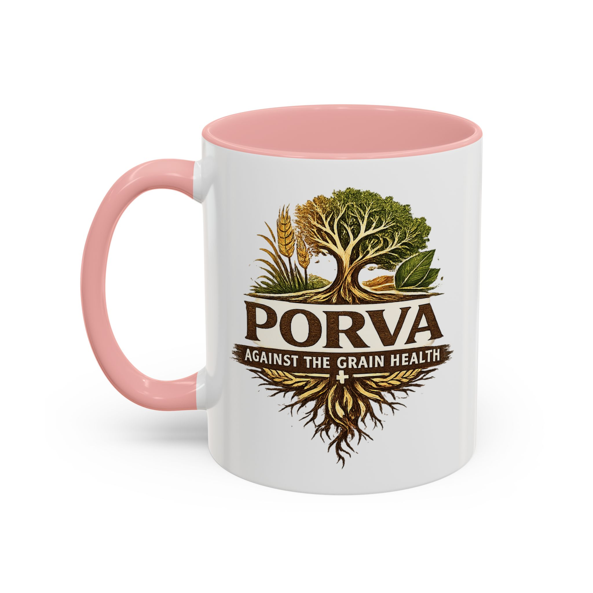 Copy of Porva Coffee Mug — "Against the Grain Health" Accent Ceramic Mug (11/15 oz) - Image 13