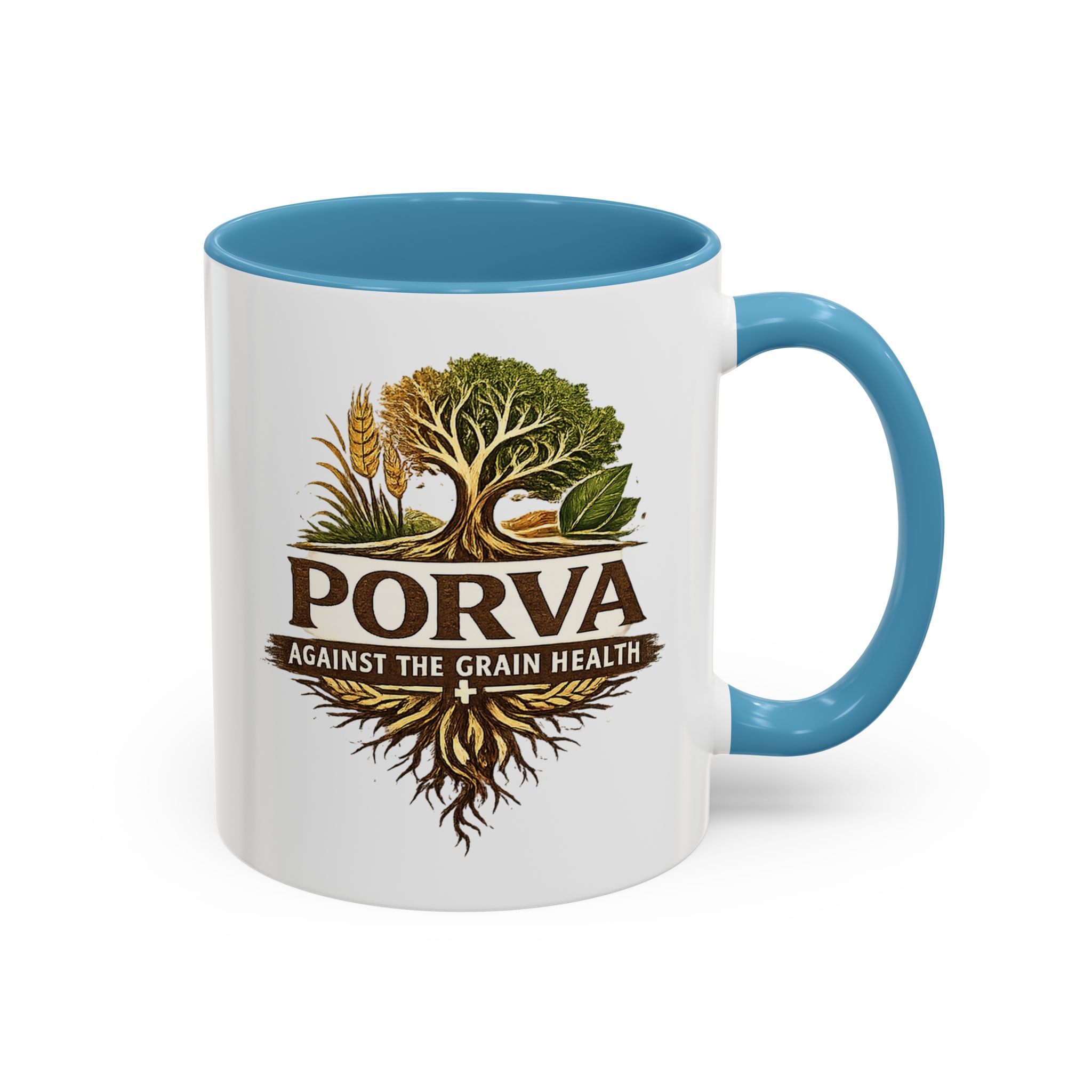 Copy of Porva Coffee Mug — "Against the Grain Health" Accent Ceramic Mug (11/15 oz) - Image 42