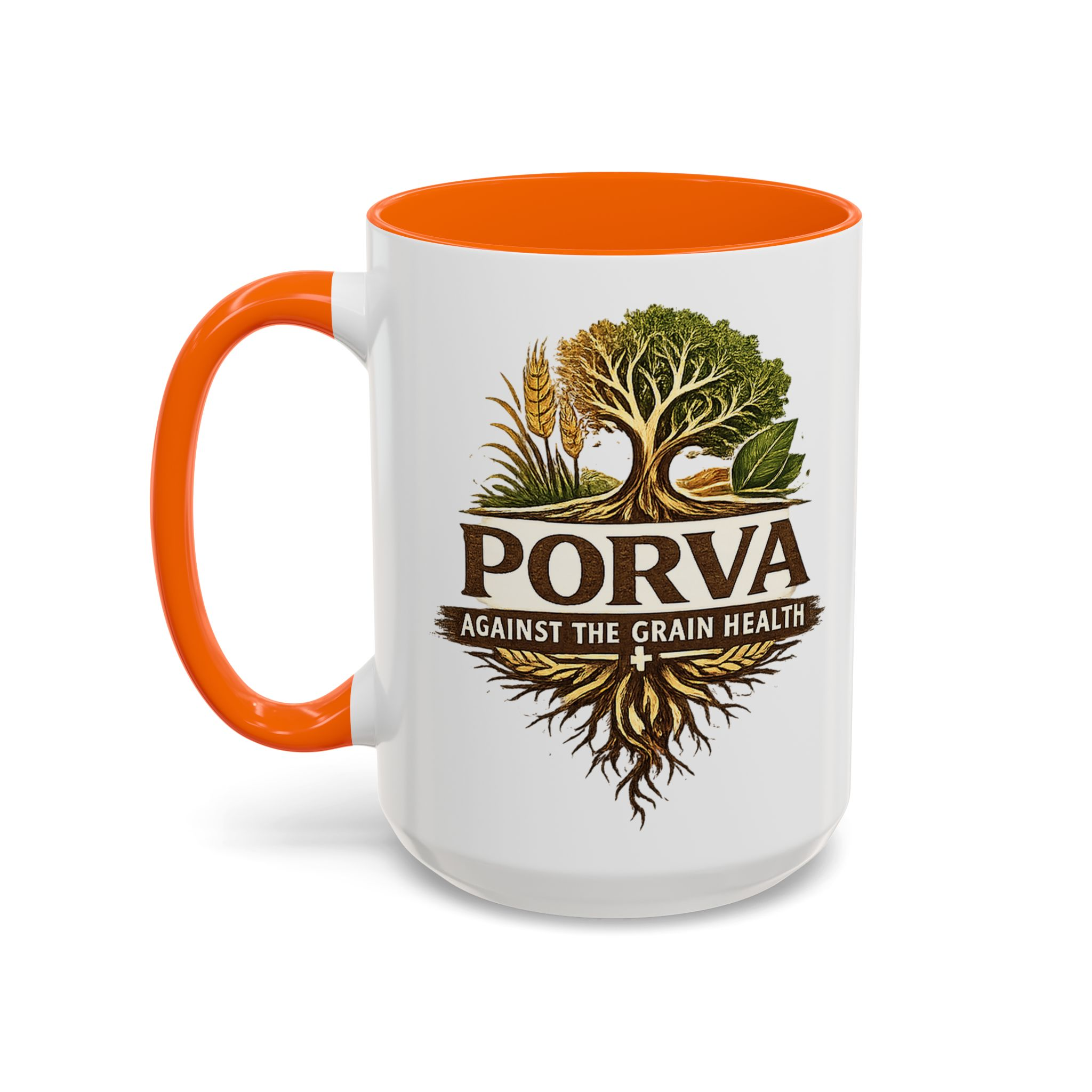 Copy of Porva Coffee Mug — "Against the Grain Health" Accent Ceramic Mug (11/15 oz) - Image 63