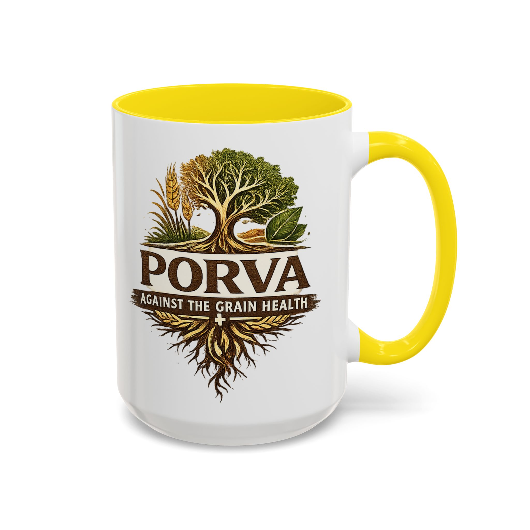 Copy of Porva Coffee Mug — "Against the Grain Health" Accent Ceramic Mug (11/15 oz) - Image 67