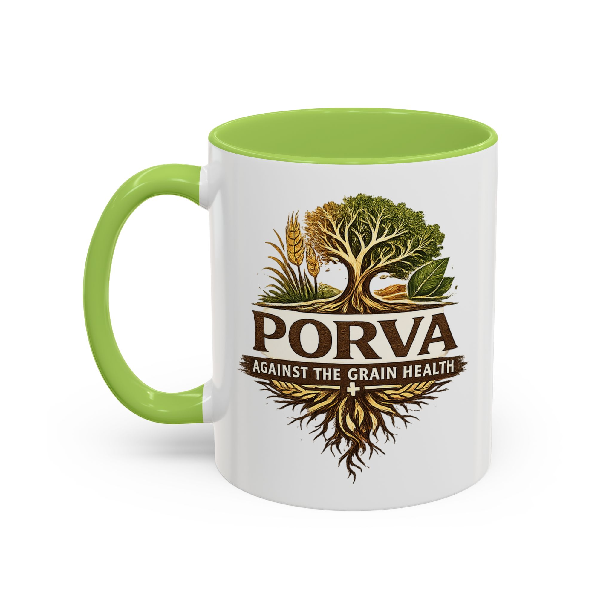 Copy of Porva Coffee Mug — "Against the Grain Health" Accent Ceramic Mug (11/15 oz) - Image 73