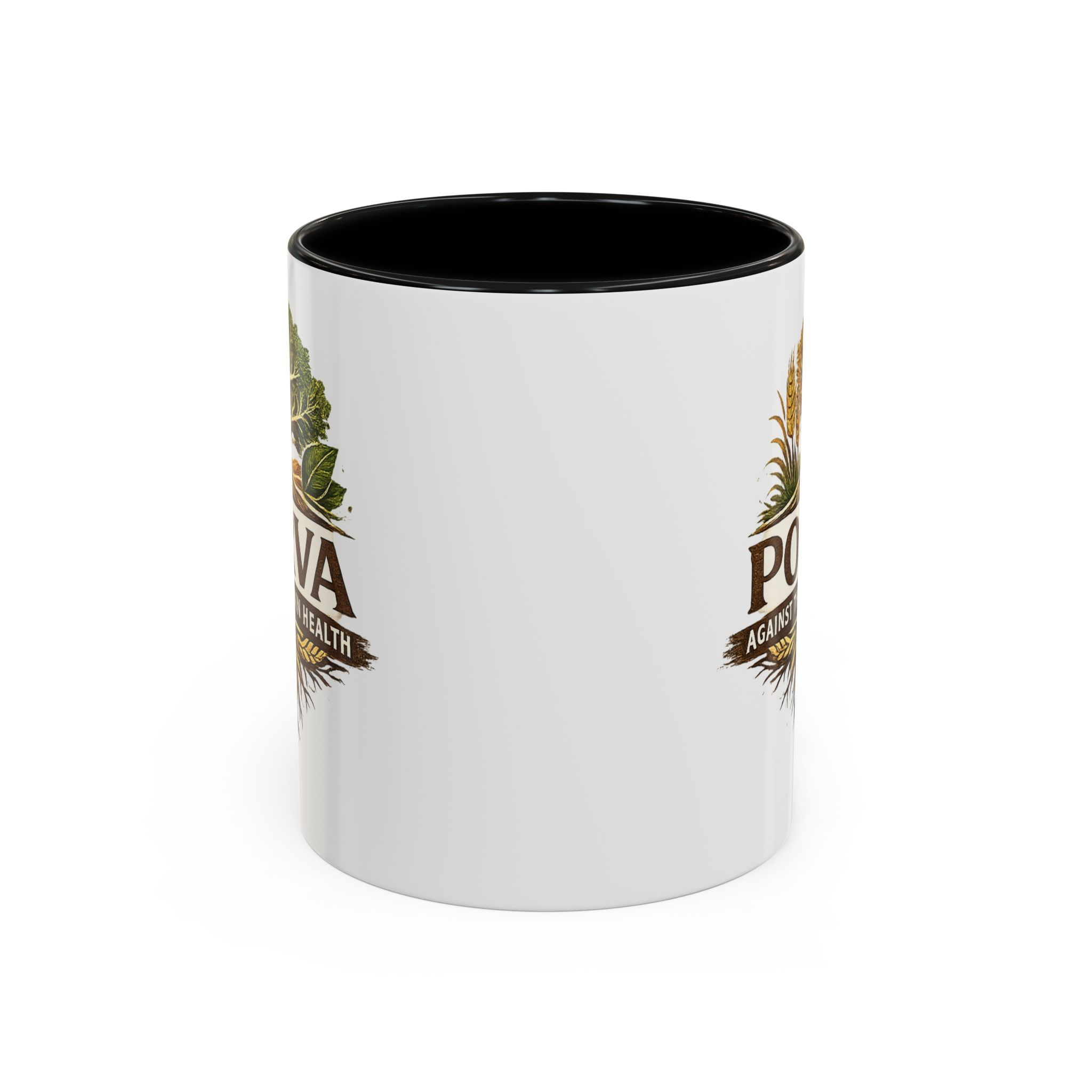 Copy of Porva Coffee Mug — "Against the Grain Health" Accent Ceramic Mug (11/15 oz) - Image 2