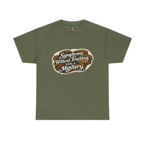 PORVA Symptoms Without Tracking Stay A Mystery TShirt | Vintage Script Graphic Tee