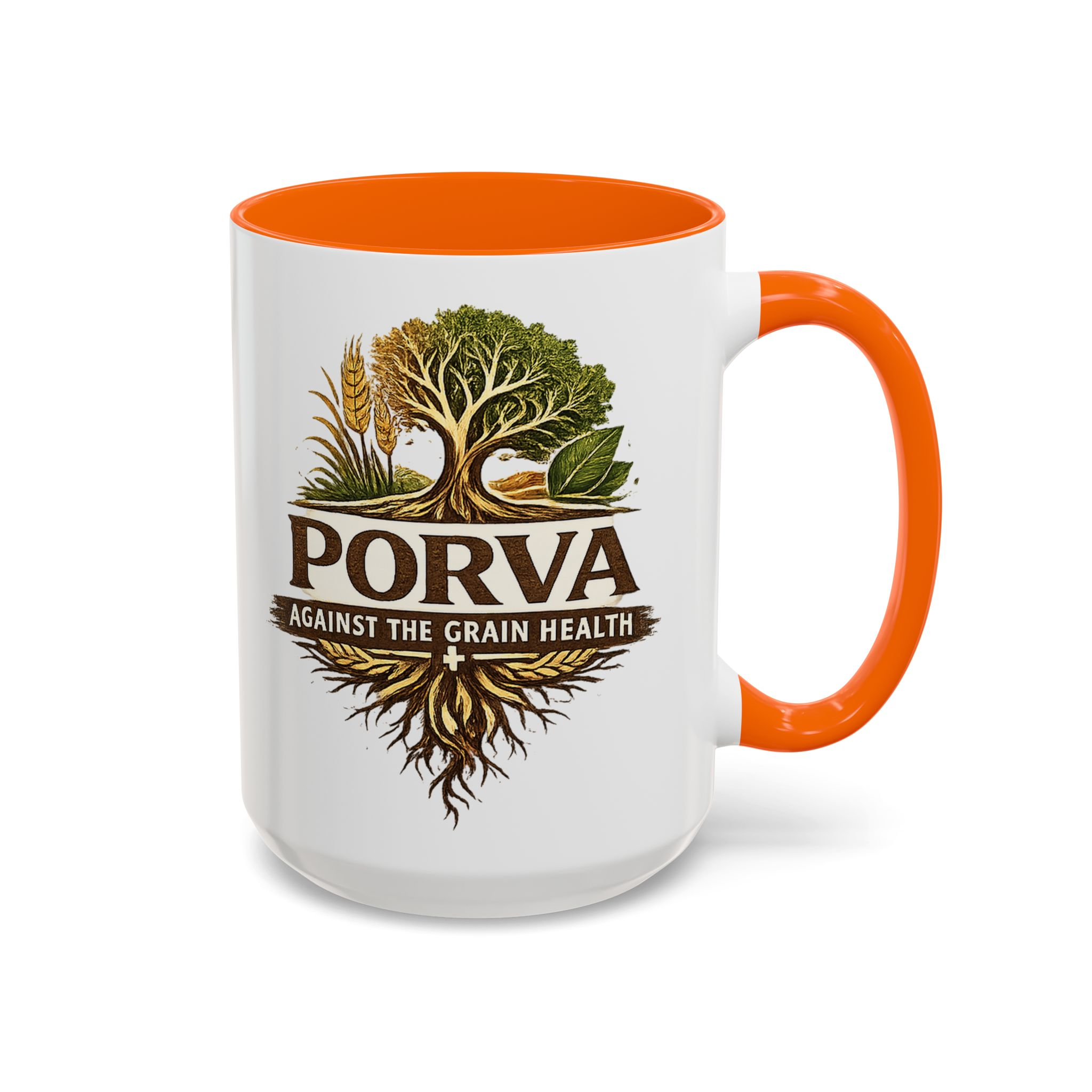Copy of Porva Coffee Mug — "Against the Grain Health" Accent Ceramic Mug (11/15 oz) - Image 62
