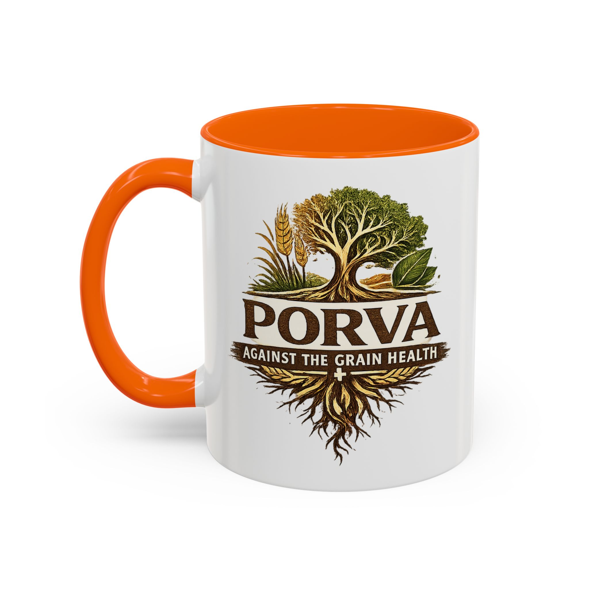 Copy of Porva Coffee Mug — "Against the Grain Health" Accent Ceramic Mug (11/15 oz) - Image 53