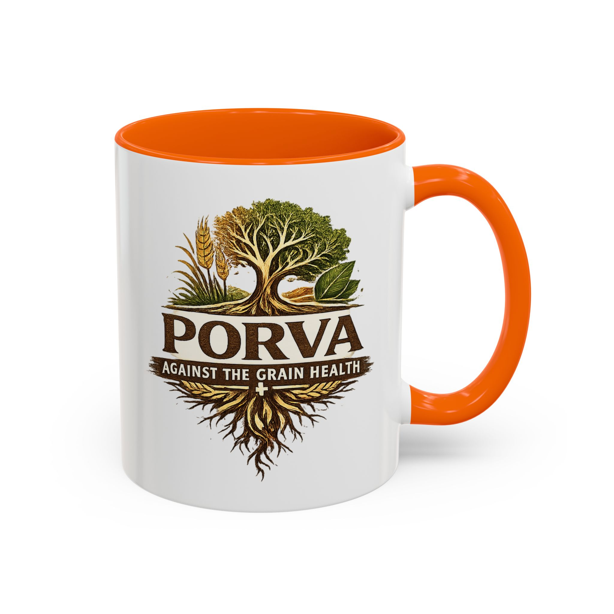 Copy of Porva Coffee Mug — "Against the Grain Health" Accent Ceramic Mug (11/15 oz) - Image 52