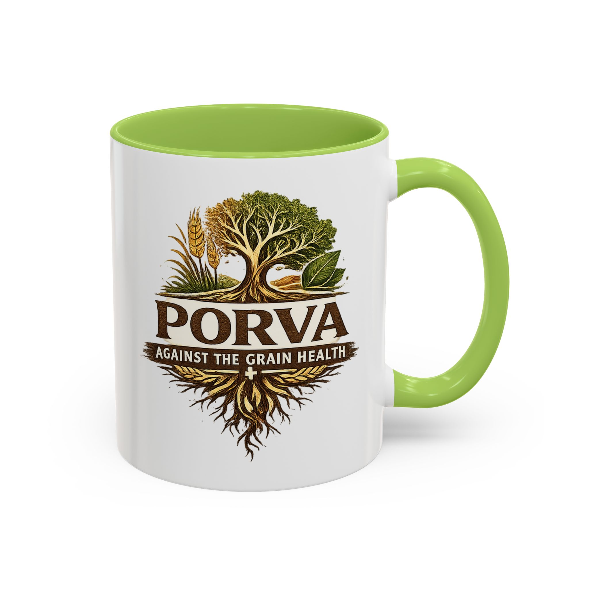 Copy of Porva Coffee Mug — "Against the Grain Health" Accent Ceramic Mug (11/15 oz) - Image 72