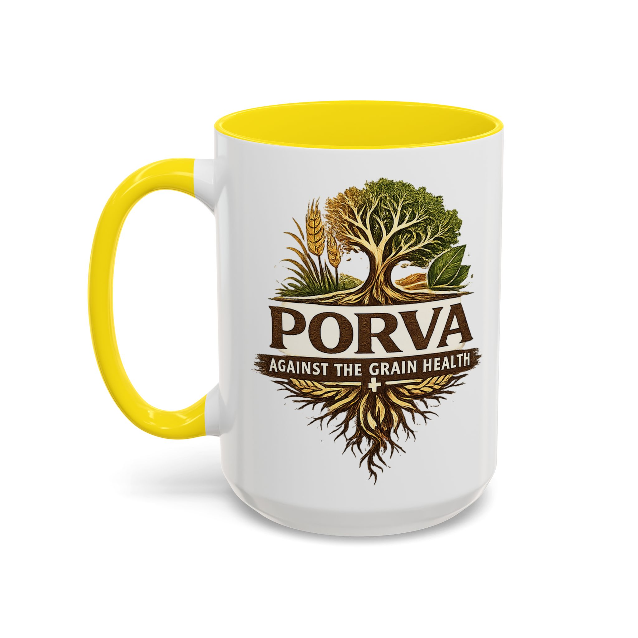 Copy of Porva Coffee Mug — "Against the Grain Health" Accent Ceramic Mug (11/15 oz) - Image 68