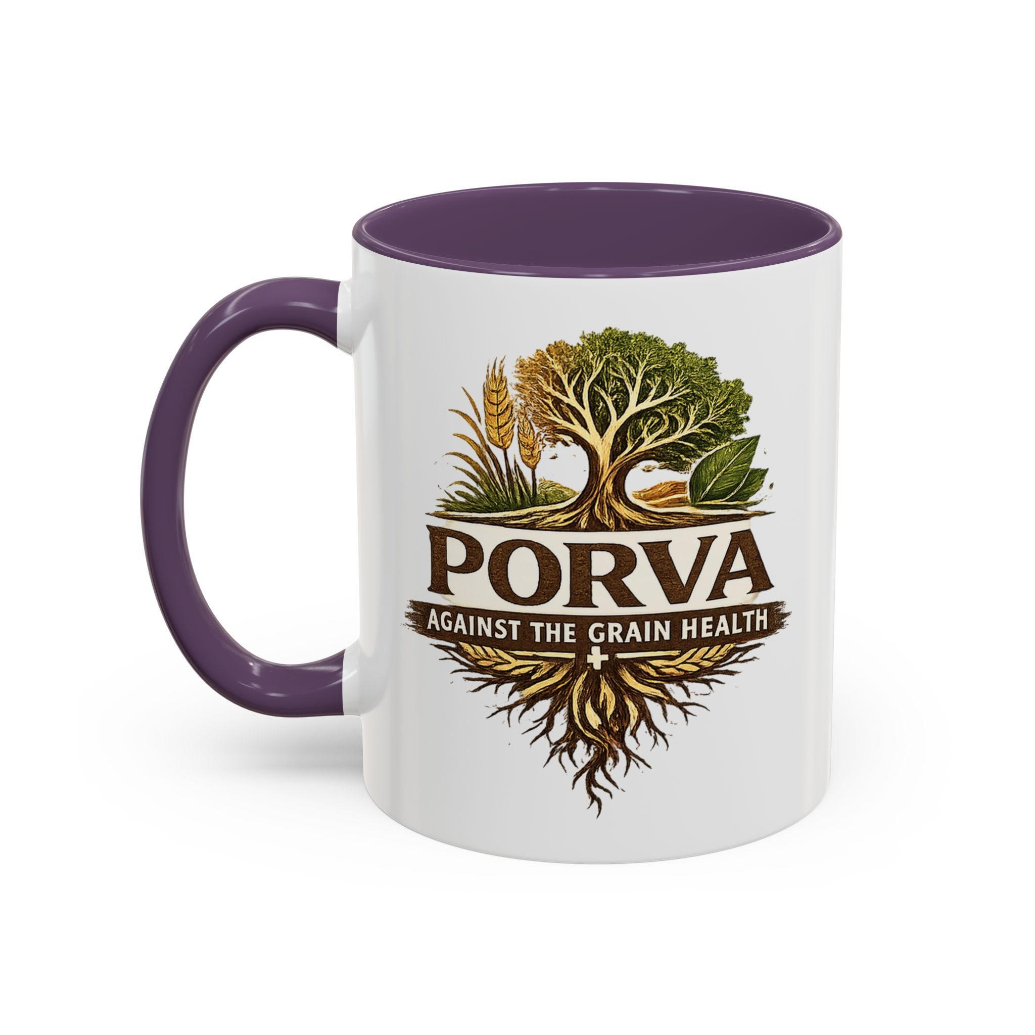 Copy of Porva Coffee Mug — "Against the Grain Health" Accent Ceramic Mug (11/15 oz) - Image 78