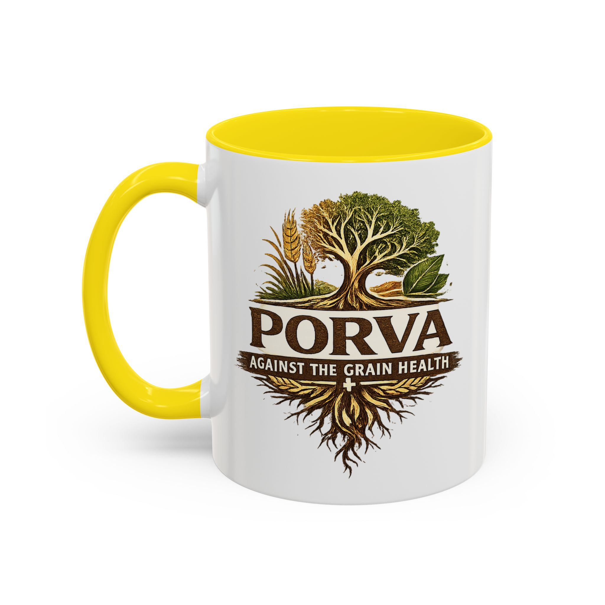 Copy of Porva Coffee Mug — "Against the Grain Health" Accent Ceramic Mug (11/15 oz) - Image 58