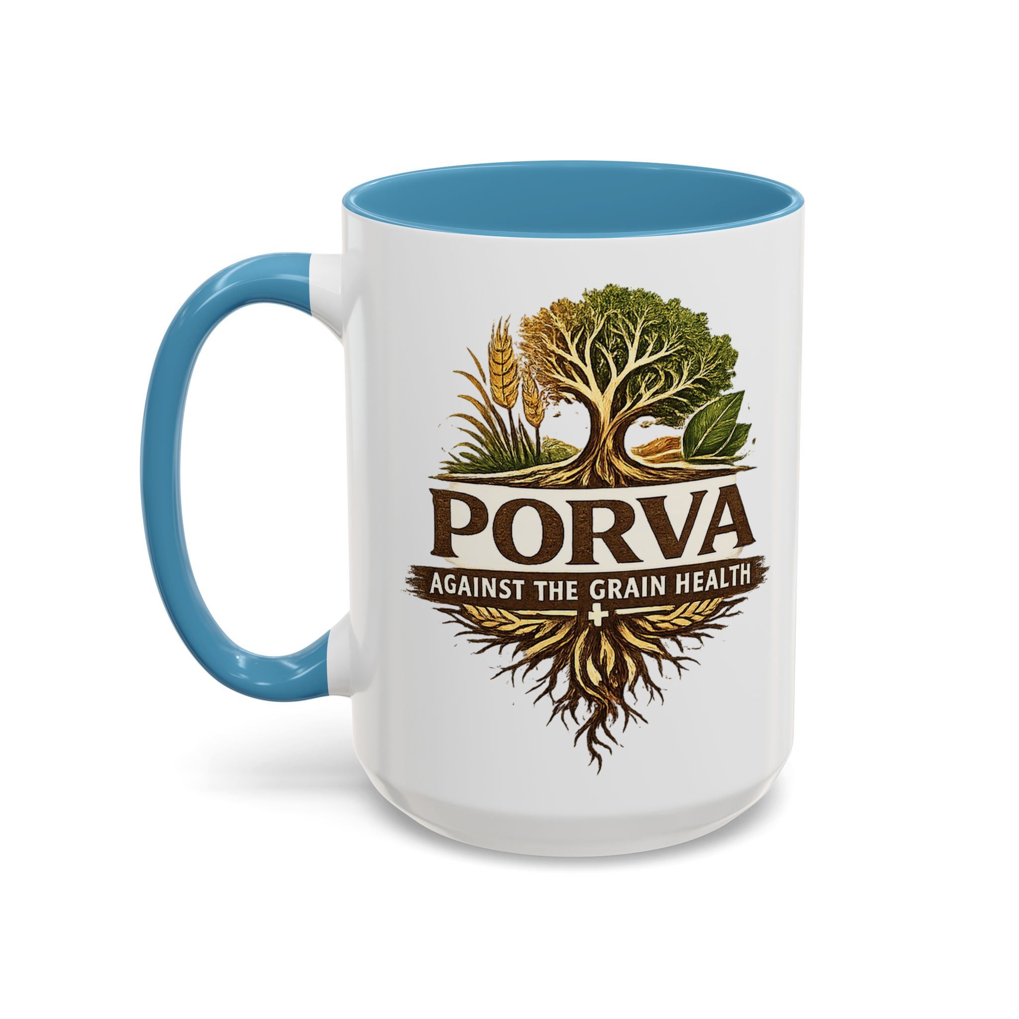 Copy of Porva Coffee Mug — "Against the Grain Health" Accent Ceramic Mug (11/15 oz) - Image 48