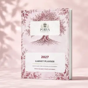 PORVA Shades of Garnet 2027 Wellness Planner