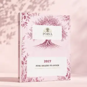 PORVA Shades of PINK 2027 Wellness Planner