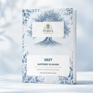 PORVA Shades of Sapphire 2027 Wellness Planner