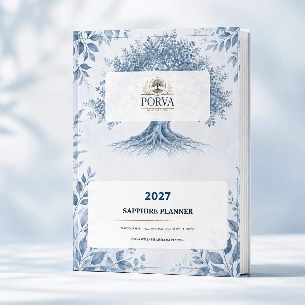 PORVA Shades of Sapphire 2027 Wellness Planner